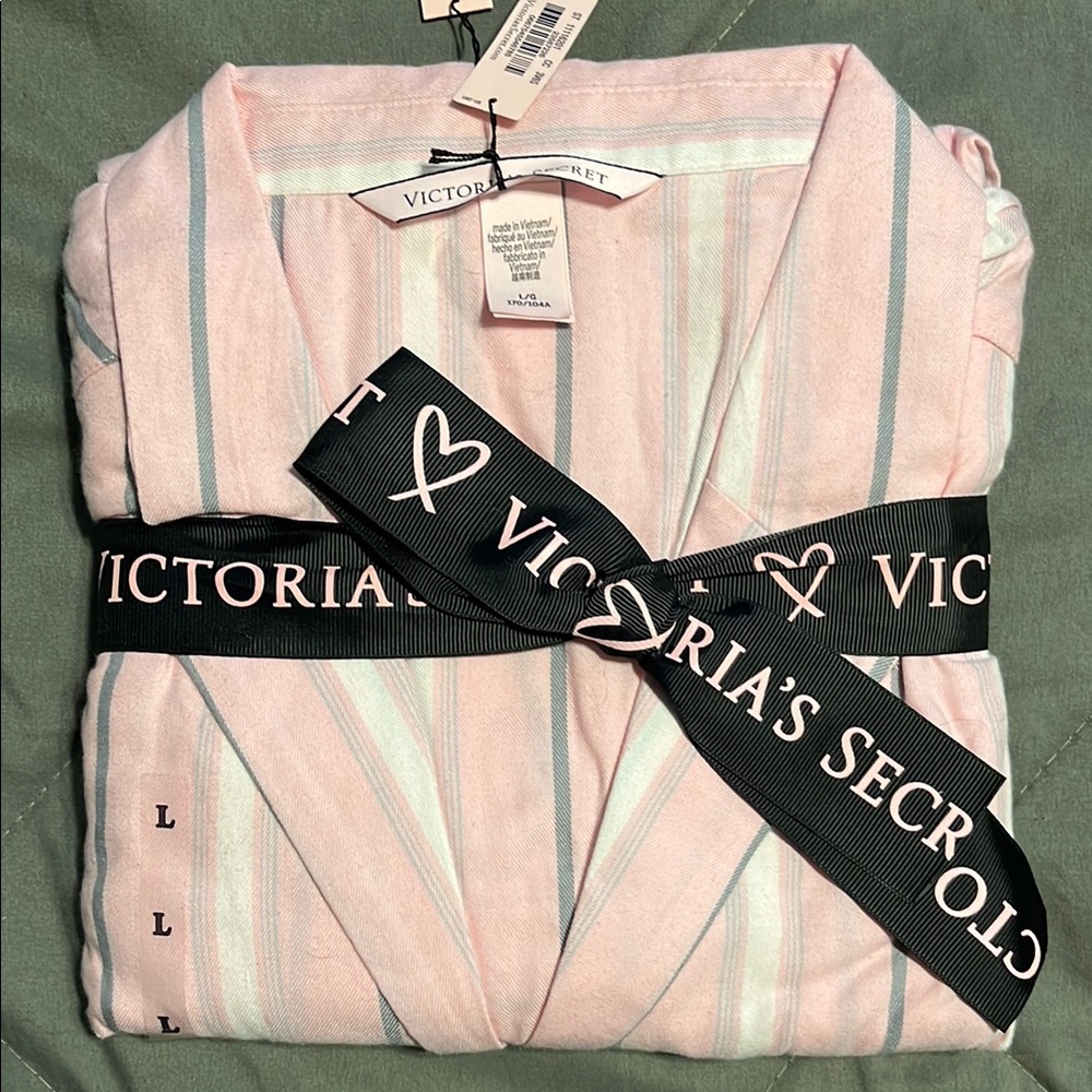 Victoria's Secret Pink Striped Pajama Set